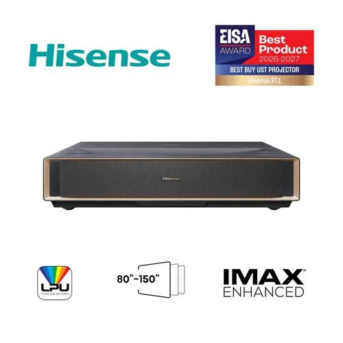 Hisense PT1 Projektor ultrakrótkiego rzutu UHD 4K (3840x2160) Kompatybilność 3D Czarny
