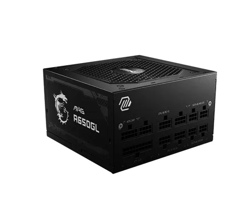 MSI MAG A650GL moduł zasilaczy 650 W 20+4 pin ATX ATX Czarny