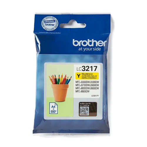 Brother LC3217Y nabój z tuszem 1 szt. Oryginalny Żółty