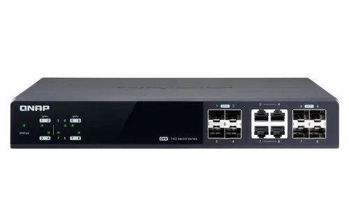 QNAP QSW-M804-4C przełącznik sieciowy Zarządzany 10G Ethernet (100/1000/10000) Czarny