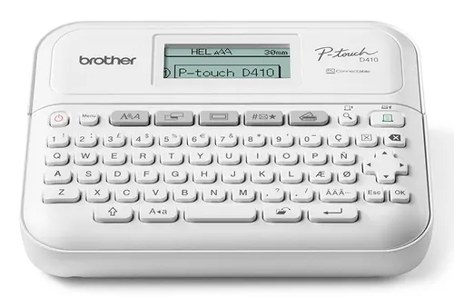 Brother PT-D410VP drukarka etykiet ZINK (Zero-Ink) 180 x 180 DPI Przewodowa TZe QWERTY (PTD410VPRG1)
