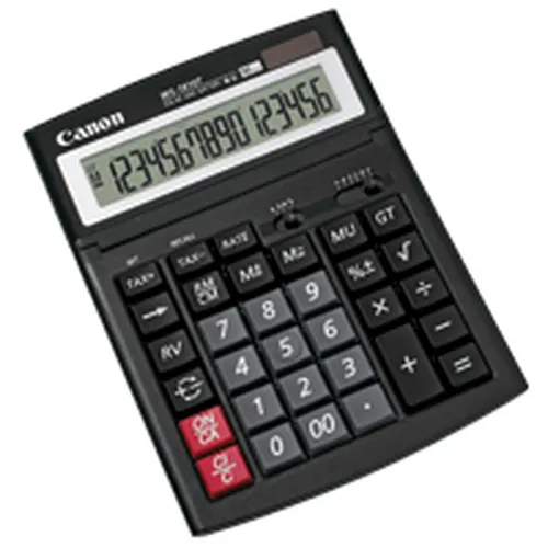 Canon WS-1610T kalkulator Desktop Wyświetlacz kalkulatora Czarny