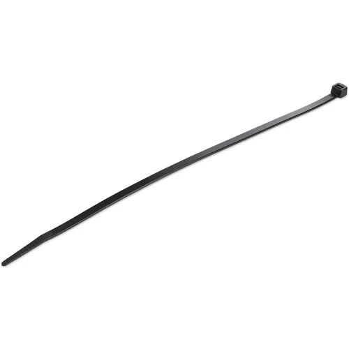 StarTech.com CBMZT10B opaska kablowa Zwalniana opaska kablowa Nylon, Plastik Czarny 100 szt.