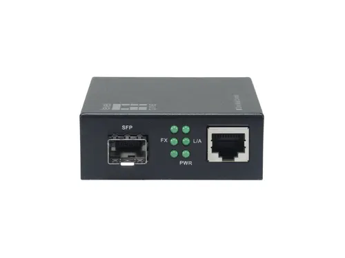 LevelOne GVM-2000 konwerter sieciowy 1000 Mbit/s Czarny