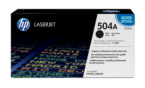 HP 504A oryginalny wkład z czarnym tonerem LaserJet