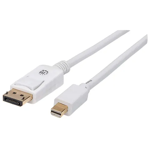 Manhattan 324748 kabel DisplayPort 2 m Mini DisplayPort Biały