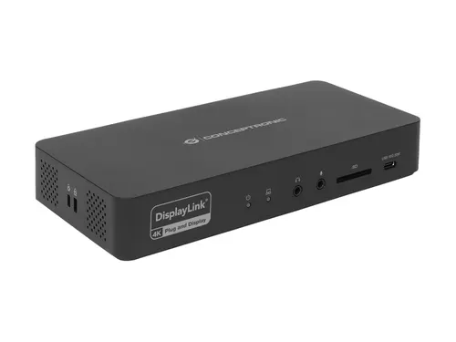 Conceptronic DONN31B stacja dokująca Przewodowa USB 3.2 Gen 2 (3.1 Gen 2) Type-C Czarny