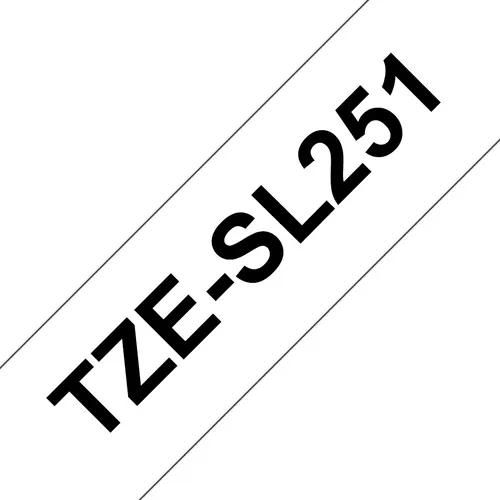 Brother TZESL251 taśmy do etykietowania Czarny na białym