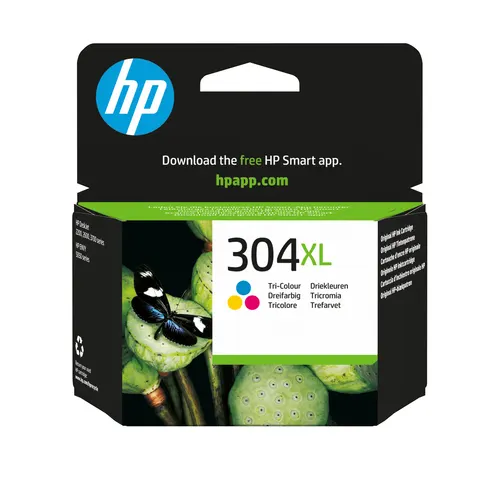 HP Oryginalny trójkolorowy wkład atramentowy 304XL (N9K07AE#301)