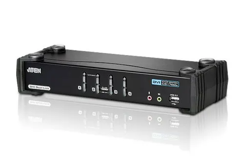 ATEN CS1784A-AT-G przełącznik KVM Czarny