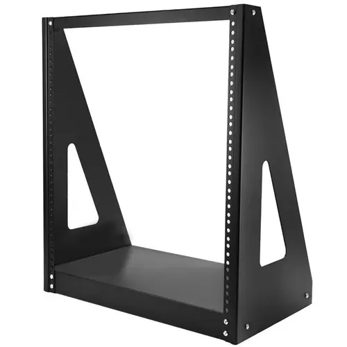 StarTech.com 2POSTRACK12 stojak 12U Stojak wolnostojący Czarny