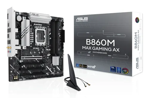 ASUS B860M MAX GAMING AX Intel B860 LGA 1851 (Socket V1) micro ATX