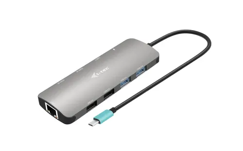 i-tec C31NANOHDM2DOCPD stacja dokująca Przewodowa USB 3.2 Gen 1 (3.1 Gen 1) Type-C Srebrny