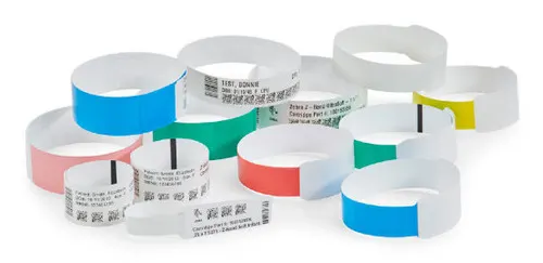 Zebra Z-Band UltraSoft Wristband Biały, 25 × 279 mm
