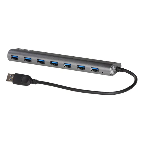 i-tec 3HUB778UK USB 3.2 Gen 1 (3.1 Gen 1) Type-A 5000 Mbit/s Srebrny