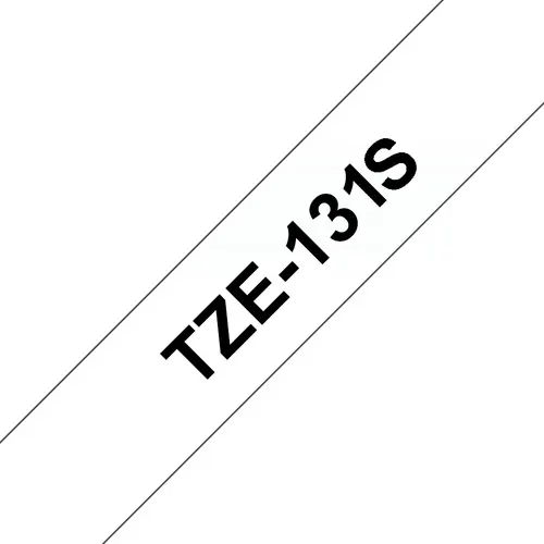Brother TZE131S taśmy do etykietowania Czarny na przezroczystym TZe