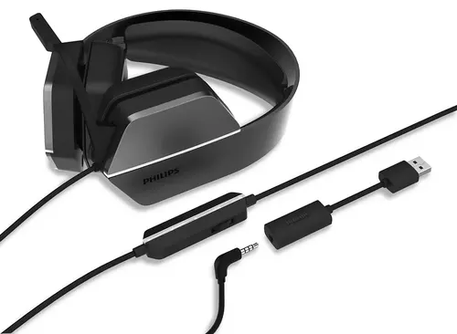 Philips 4000 series TAG4106BK/00 słuchawki/zestaw słuchawkowy Przewodowa Opaska na głowę Gaming Czarny