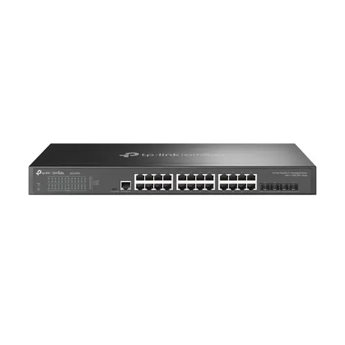 TP-Link Omada SG3428X przełącznik sieciowy Zarządzany L2+/L3 Gigabit Ethernet (10/100/1000) 1U Czarny (TL-SG3428X)