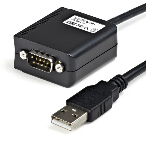 StarTech.com ICUSB422 przejściówka do kabli DB9 M USB-A FM Czarny