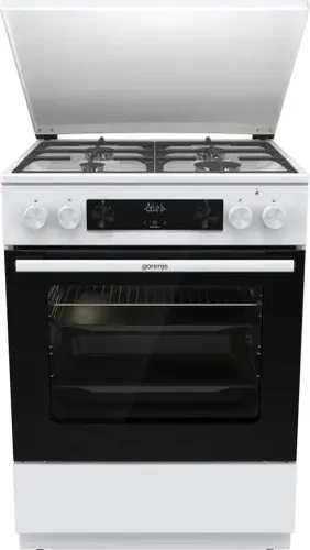 Gorenje G600 GK6C5WF pierkarnik Kuchenka wolnostojąca Prąd elektryczny Gaz Biały