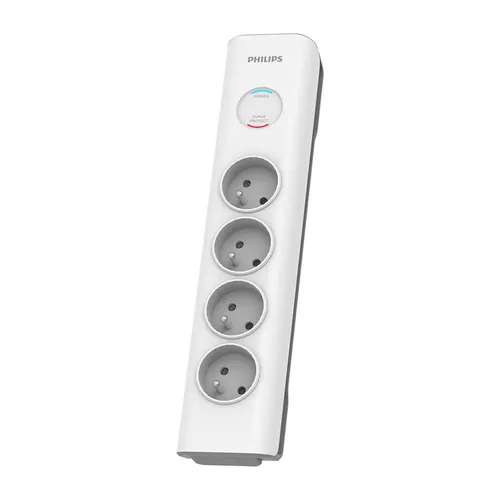 Philips SPN7040WA/60 ochrona przeciwprzepięciowa Biały 4 x gniazdo sieciowe 2 m