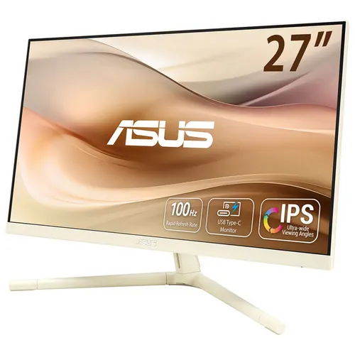 ASUS VU279CFE-M monitor komputerowy 68,6 cm (27") 1920 x 1080 px Full HD LCD Beżowy
