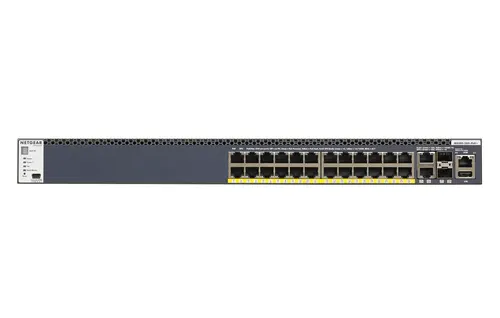 NETGEAR GSM4328PA Zarządzany L2/L3/L4 10G Ethernet (100/1000/10000) Obsługa PoE 1U Czarny