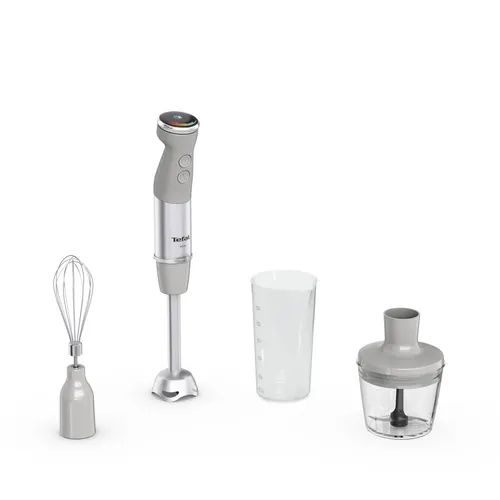 Tefal Quickchef+ HB673B30 blender Blender immersyjny 1000 W Szary, Stal nierdzewna