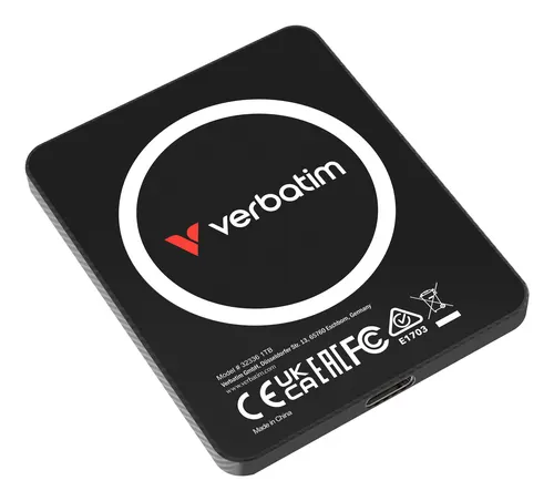 Verbatim SnapBack Ultra Slim SSD 1TB USB Type-C USB 3.2 Gen 2x2 Czarny