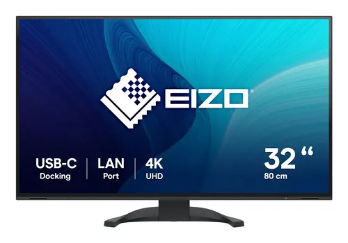 EIZO FlexScan EV3240X-BK monitor komputerowy 80 cm (31.5") 3840 x 2160 px 4K Ultra HD LCD Czarny