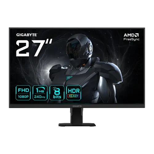 GIGABYTE GS27F2 monitor komputerowy 68,6 cm (27") 1920 x 1080 px Full HD LCD Czarny