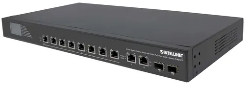Intellinet 561327 przełącznik sieciowy Gigabit Ethernet (10/100/1000) Obsługa PoE Czarny