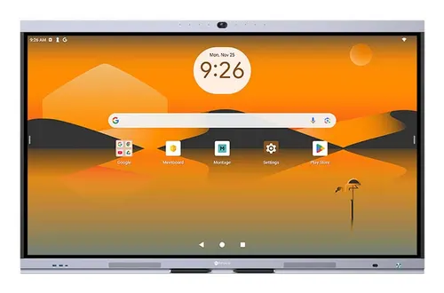 AG Neovo IFP7504P signage display Interaktywny płaski panel 189,2 cm (74.5") LED Wi-Fi 400 cd/m² 4K Ultra HD Srebrny Ekran dotykowy Procesor wbudowany Android