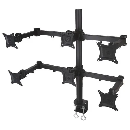 Techly ICA-LCD 482-S uchwyt / stojak do monitorów 50,8 cm (20") Biurko Czarny
