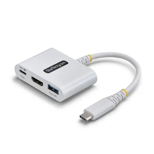 StarTech.com 168W-USBC-MULTIPORT stacja dokująca Przewodowa USB 3.2 Gen 1 (3.1 Gen 1) Type-C Biały