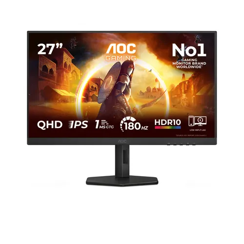 AOC G4 Q27G4XF monitor komputerowy 68,6 cm (27") 2560 x 1440 px Quad HD LED Czarny, Szary