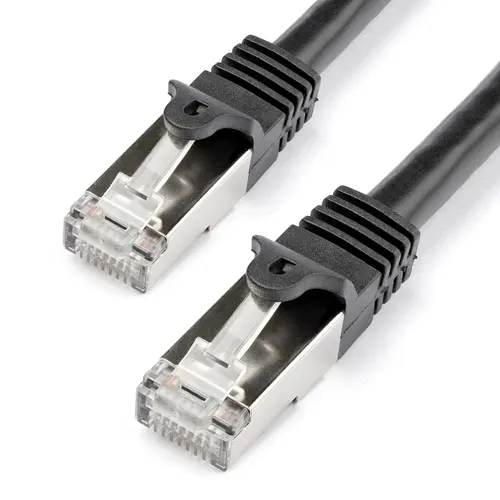 StarTech.com N6SPAT1MBK kabel sieciowy Czarny 1 m Cat6 SF/UTP (S-FTP)
