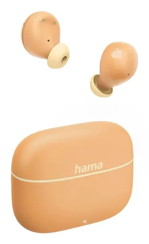 Hama Freedom Buddy II Zestaw słuchawkowy True Wireless Stereo (TWS) Douszny Połączenia/muzyka Bluetooth Pomarańczowy