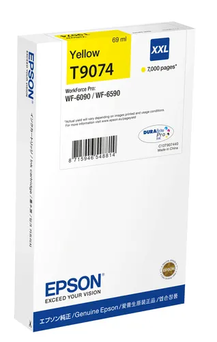 Epson C13T90744N nabój z tuszem 1 szt. Oryginalny Wysoka (XL) wydajność Żółty