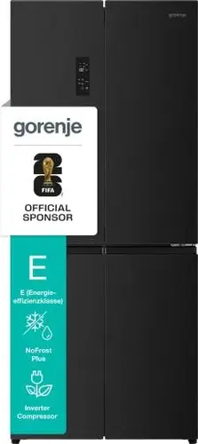 Gorenje NRM819E61BX chłodziarko-zamrażarka otwierana obustronnie Wolnostojący 460 l Czarny