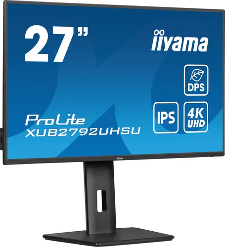 iiyama ProLite XUB2792UHSU-B6 monitor komputerowy 68,6 cm (27") 3840 x 2160 px 4K Ultra HD LED Czarny