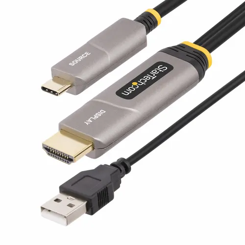 StarTech.com 145B-USBC-HDMI4K-AOC adapter kablowy 9,15 m USB Type-C HDMI Typu A (Standard) Czarny