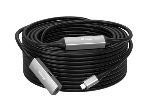 Equip 133358 kabel USB USB 3.2 Gen 1 (3.1 Gen 1) 15 m USB C 5 Gbit/s Czarny