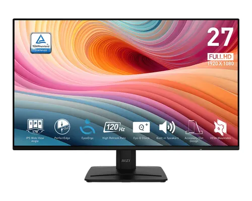 MSI Pro MP271A E2 monitor komputerowy 68,6 cm (27") 1920 x 1080 px Full HD LCD Czarny