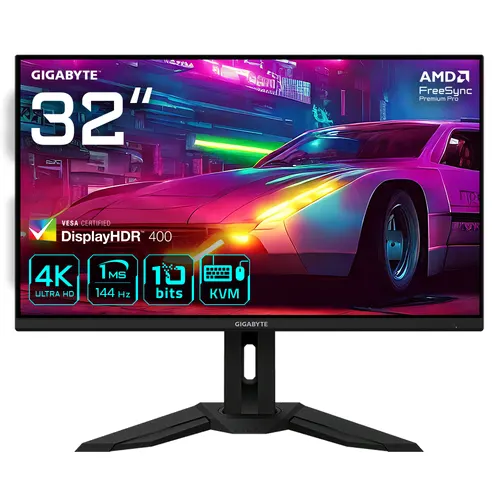 GIGABYTE M32U monitor komputerowy 80 cm (31.5") 3840 x 2160 px 4K Ultra HD LED Czarny