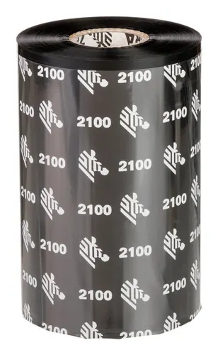 Zebra 2100 Wax taśma termiczna 450 m Czarny, 106 mm