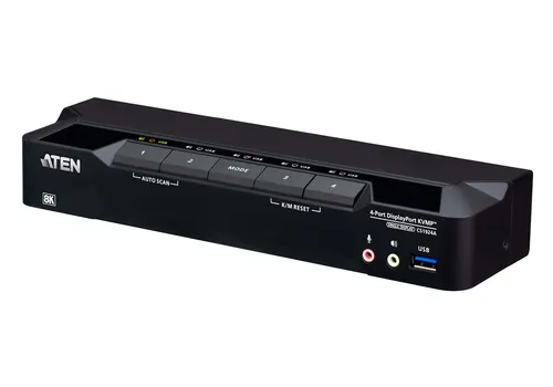ATEN CS1924A-AT-G przełącznik KVM Czarny