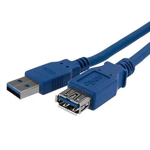 StarTech.com USB3SEXT1M kabel USB USB 3.2 Gen 1 (3.1 Gen 1) 1 m USB A 5 Gbit/s Niebieski