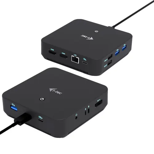 i-tec USB-C DP Dual HDMI Docking Station with Power Delivery 100 W Przewodowa USB 3.2 Gen 2 (3.1 Gen 2) Type-C Czarny