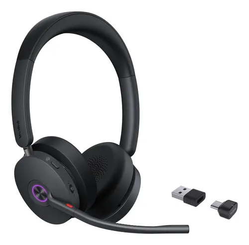 Yealink BH74 Teams USB-C/A Zestaw słuchawkowy Bezprzewodowy Opaska na głowę Biuro/centrum telefoniczne USB Type-C / USB Type-A Bluetooth Czarny